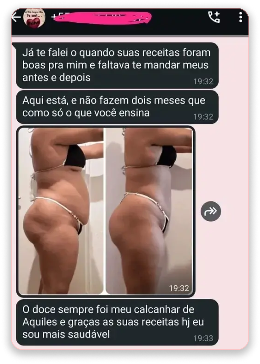 Receita saudável no celular