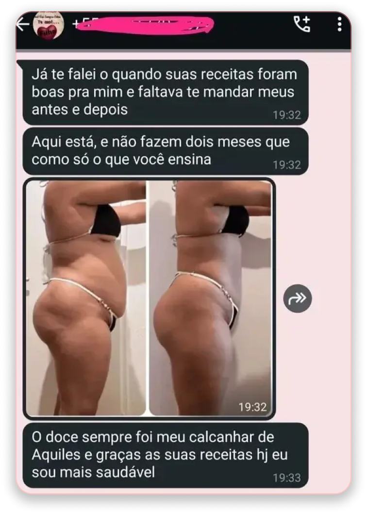 Aluna com receita